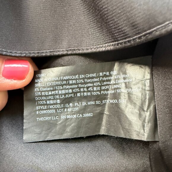 Theory Pleated Shirt Dress (Size 12) - Picture 7 of 11